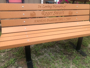 Memorial Park Bench- Recycled Plastic