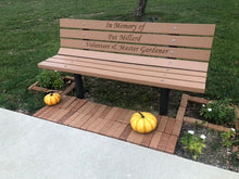 Load image into Gallery viewer, Memorial Park Bench- Recycled Plastic