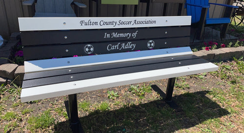 Epoxy filled Park Bench